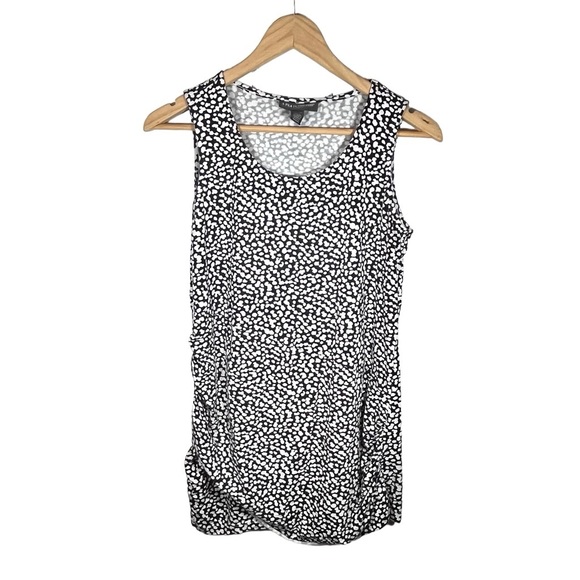 A Pea in the Pod Maternity Black & White Abstract Print Tank Size Small - Picture 1 of 5